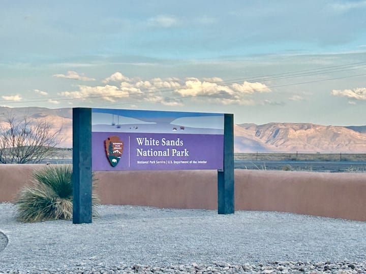 Sundown at White Sands National Park