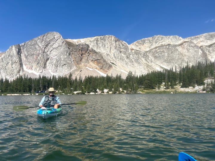 Mirror Lake in the Snowy Mountain Range